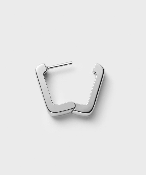 4℃ HOMME+（ヨンドシーオムプラス） ピアス シルバー フープ ピアス