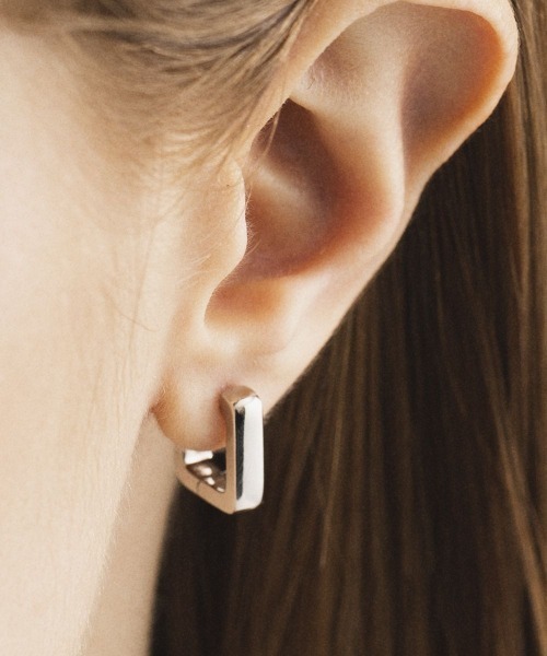 4℃ HOMME+（ヨンドシーオムプラス） ピアス シルバー フープ ピアス