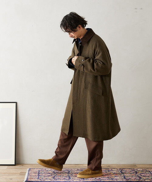 中*郎様 JOURNAL STANDARD relume カーキ ステンカラーコ JOURNAL STANDARD relume（ジャーナルスタンダード レリューム