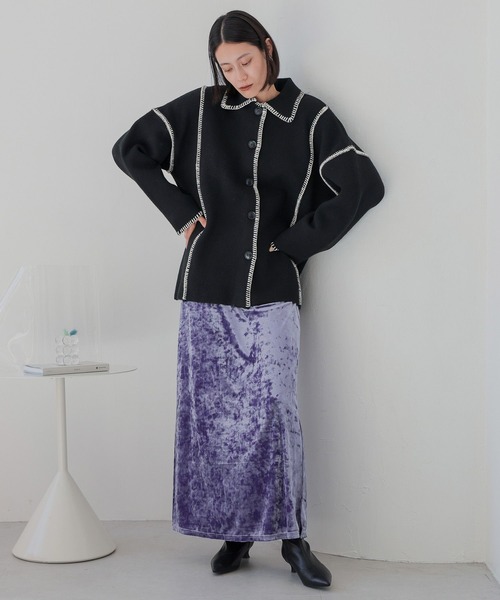 「LOWRYS FARM」 タイトスカート FREE グレー レディース_画像2