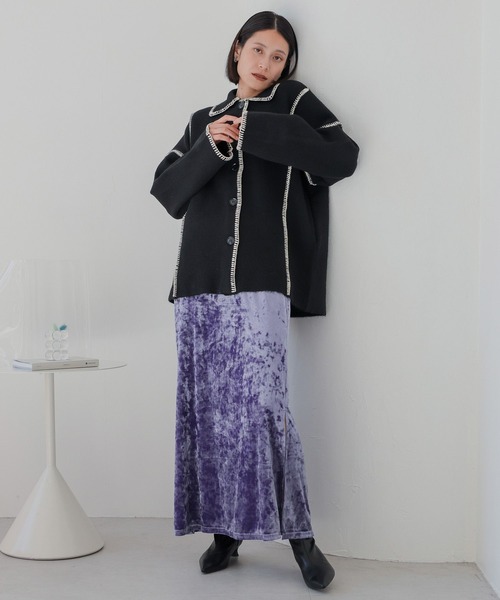 「LOWRYS FARM」 タイトスカート FREE グレー レディース_画像6