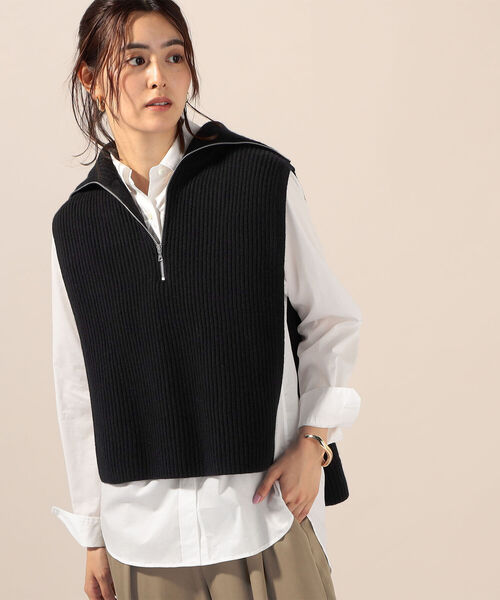 NOLLEY'S（ノーリーズ） ニットベスト FREE グレー レディース