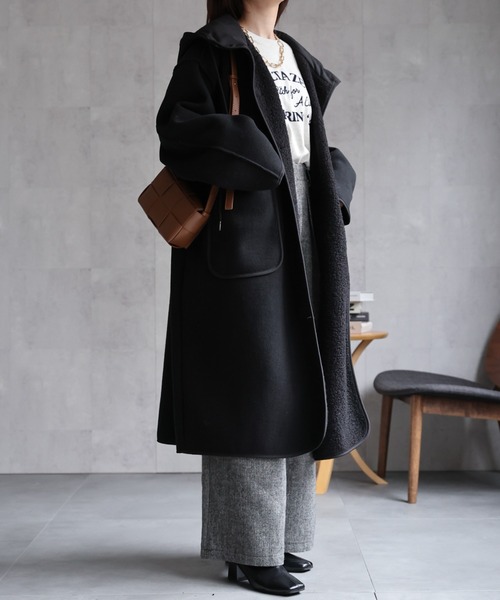 「CREARE -LINO-」 コート FREE チャコール レディース_画像4