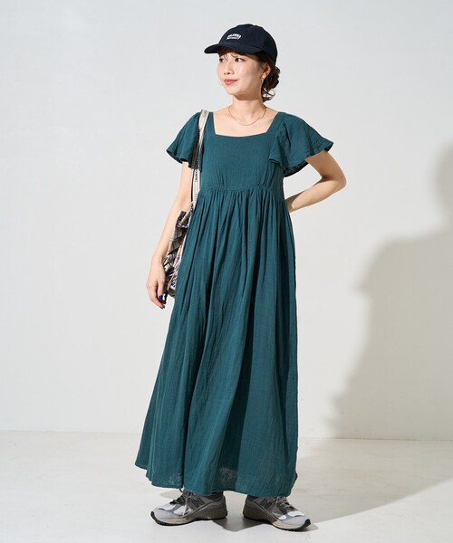FREAK'S STORE ワンピース 限定展開 インド ダブルガーゼ バック