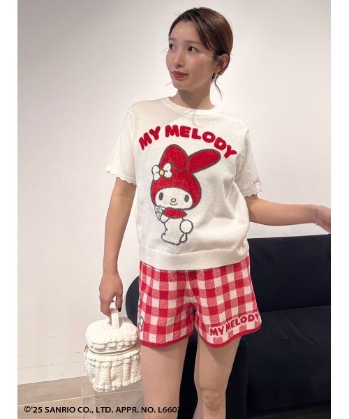 snidel home マイメロディ　セットアップパジャマ SNIDEL スナイデルホーム マイメロディ ニットプルオーバー