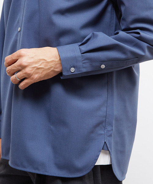 MEN'S MELROSE シャツ TWトロピカルスタンドカラーオーバーシャツ