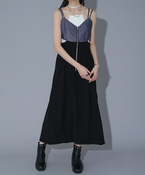 Ellno de Mavie ラッフルデザインシアーワンピース ラッフルデザインシアーワンピース（シャツワンピース）｜Ellno