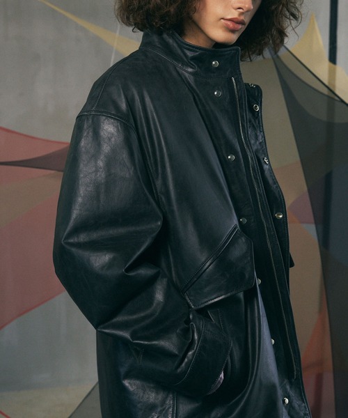 MAISON SPECIAL（メゾンスペシャル） レザージャケット 0 ブラック