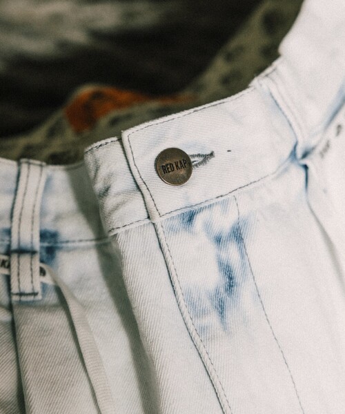 パンツ \"RED PEPPER\" Wide Denim Shorts RED PEPPER