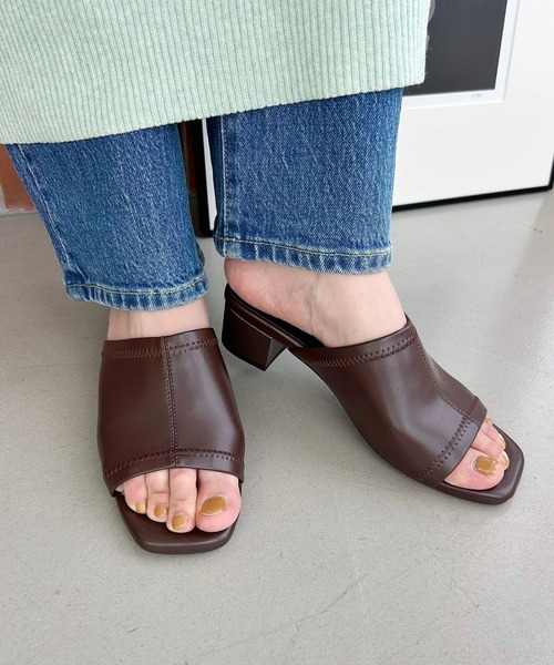 【新品】ORiental TRaffic  ミュールサンダル ORiental TRaffic（オリエンタルトラフィック） サンダル ストレッチ