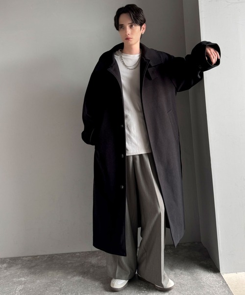 上質 FROHLICH 比翼ボタン ステンカラーロングコート ブラックフォーマル 楽天市場】＼最大3000円クーポン配布中！／ 【33%OFF】 ウール 100