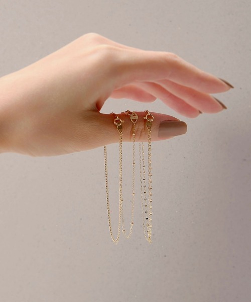 JUPITER ブレスレット 「K10」2連チェーンブレスレット「動画あり