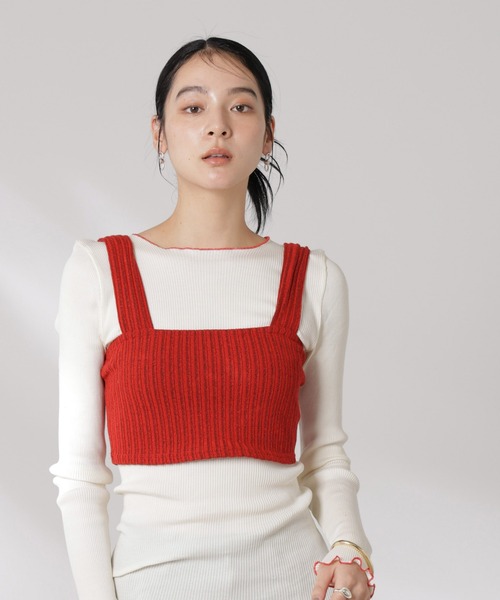 ニット セーター RITA ROW/ECLAT BUSTIER レディース