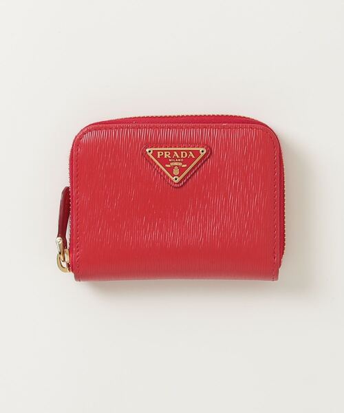 PRADA コインケース レザー ヴィッテロムーブ PRADA 「PRADA」 VITTELO MOVE コインケース - レッド