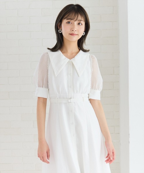 新品タグ付き】レースカラー取り外しワンピース Sサイズ 定価11,