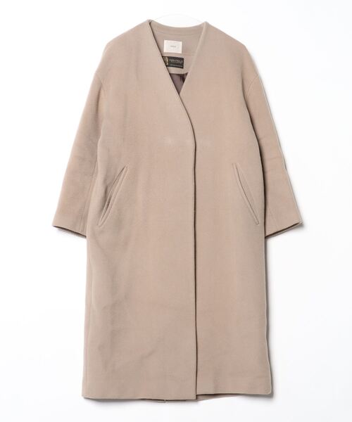 IENA（イエナ） ノーカラーコート 36 ベージュ レディース : ZOZOTOWN