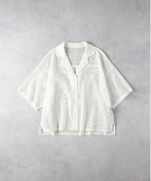 ライトオン襟ワイヤー入りゆったりシャツ Right-on（ライトオン） ブラウス シャツ 「HONEYSUCKLE ROSE