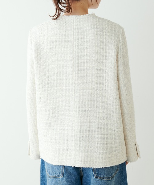 PUAL CE CIN ツイードジャケット pual ce cin 「PUAL CE CIN」 ツイードジャケット FREE ブラック