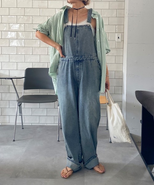 試着程度⭐︎美品 JEANS 刺繍入りデニムオーバーオール M MidiUmi デニムオーバーオール｜ MARcourt ONLINE STORE