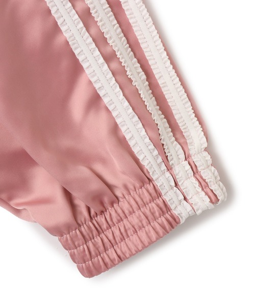 ★新品未使用★ M アディダス　adidas ファイヤーバード　ピンク adidas コート アウター SATIN TT / アディダス サテン