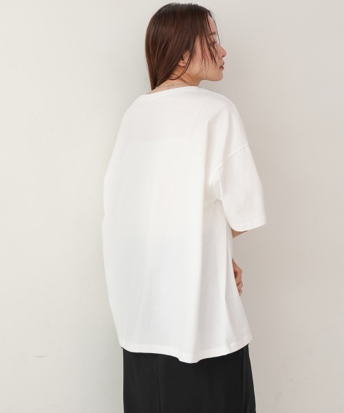 BAB（バブ） tシャツ 半袖 フォトプリントカラーロゴ半袖Tシャツ