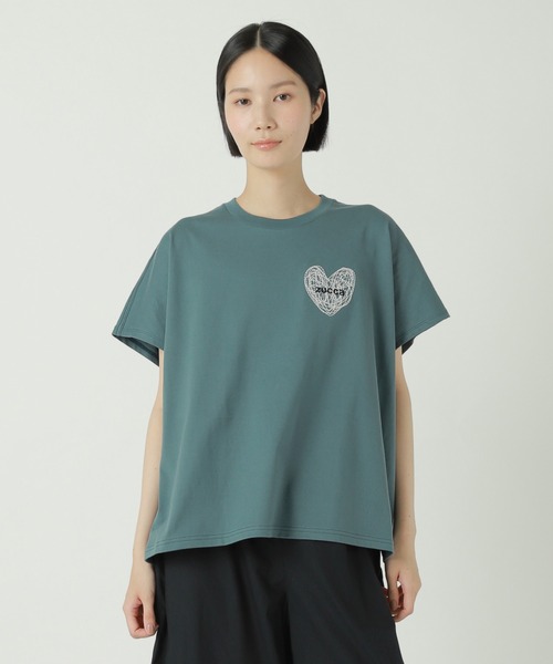 ZUCCA Tシャツ ZUCCa（ズッカ） tシャツ (S)ハートロゴT / Tシャツ レディース