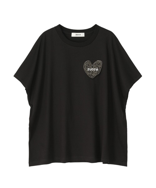 ZUCCa tシャツ (S)ハートロゴT / Tシャツ レディース : ZOZOTOWN