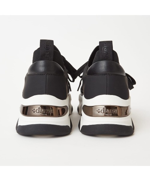 diana 「+diana」 ローカットスニーカー 24.5cm ブラック