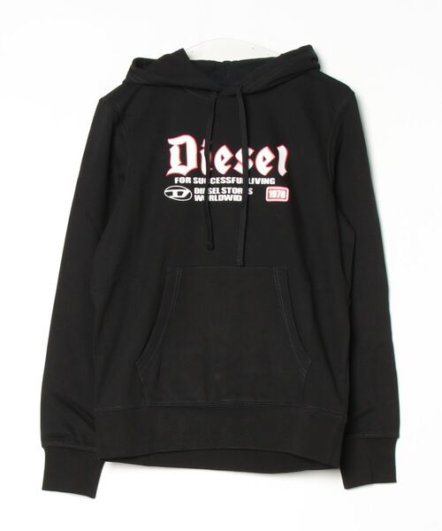 DIESEL（ディーゼル） プルオーバーパーカー X-SMALL ブラック メンズ