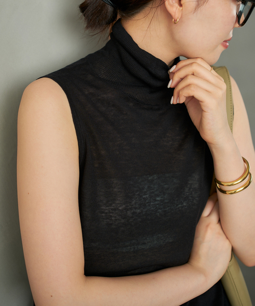 Plage silk/linen nuance プルオーバー 新品未使用 plage ニット セーター 「追加」silk/linen nuance プルオーバー