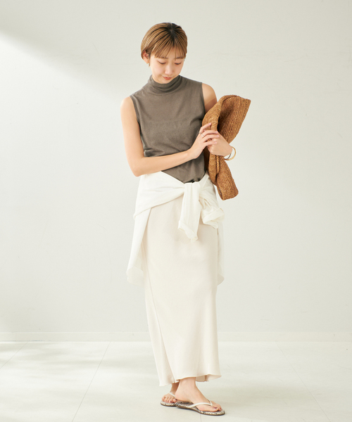 Plage silk/linen nuance プルオーバー 新品未使用 plage ニット セーター 「追加」silk/linen nuance プルオーバー
