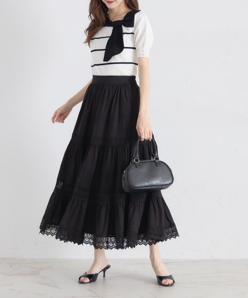 トップス TOCCO_jewelry LAGUA GEM | EYELET ZIP CUT トップス (Tシャツ・カットソー