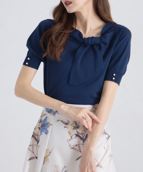 tocco closet ニット セーター 「ZOZO限定」袖パール