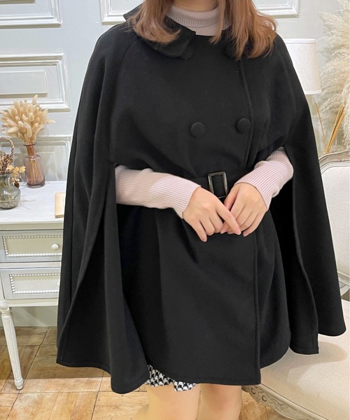 apres jour（アプレジュール） ポンチョ X-LARGE ブラック レディース