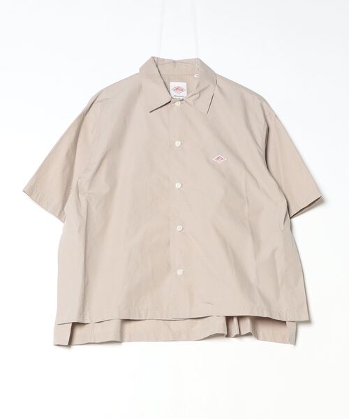 「DANTON」 半袖シャツ 36 ベージュ レディース Danton 「DANTON」 半袖シャツ 36 ベージュ レディース