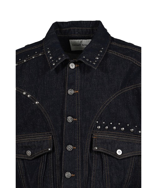 コーティングデニムジャケット　archive swag ARCADE（アーケード） デニムジャケット gジャン ボックスシルエット