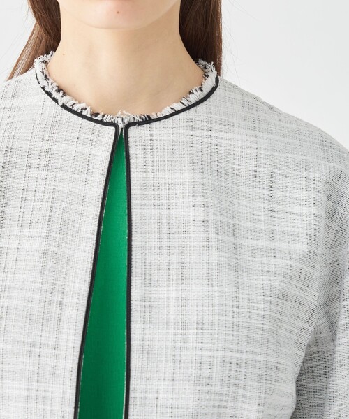 Ballsey 「BALLSEY」 ノーカラージャケット 36 ネイビー レディース