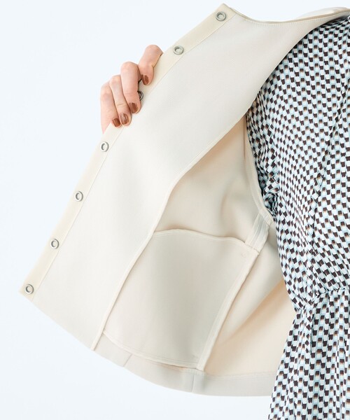 Ballsey（ボールジィ） ジャケット ノーカラージャケット リップル