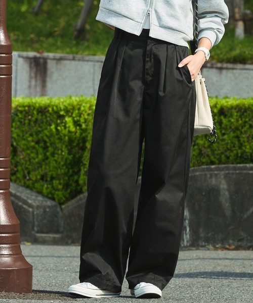 THE CRAFT CREW PRODUCTS ワイドパンツ チノパン ハイウエストワイド