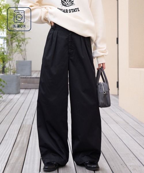 THE CRAFT CREW PRODUCTS ワイドパンツ チノパン ハイウエストワイド