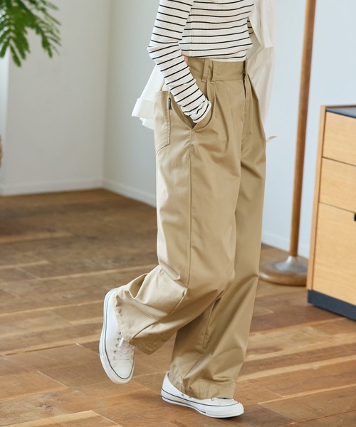 THE CRAFT CREW PRODUCTS チノパン ハイウエストワイドイージータック