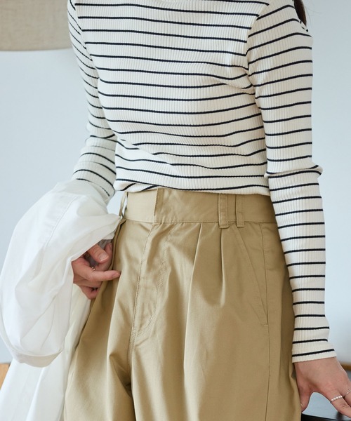 THE CRAFT CREW PRODUCTS チノパン ハイウエストワイドイージータック