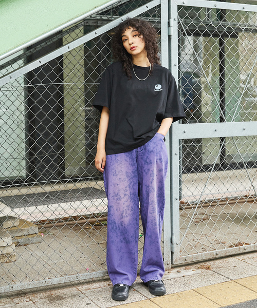 「MSG」 加工デニムパンツ M ブルー メンズ