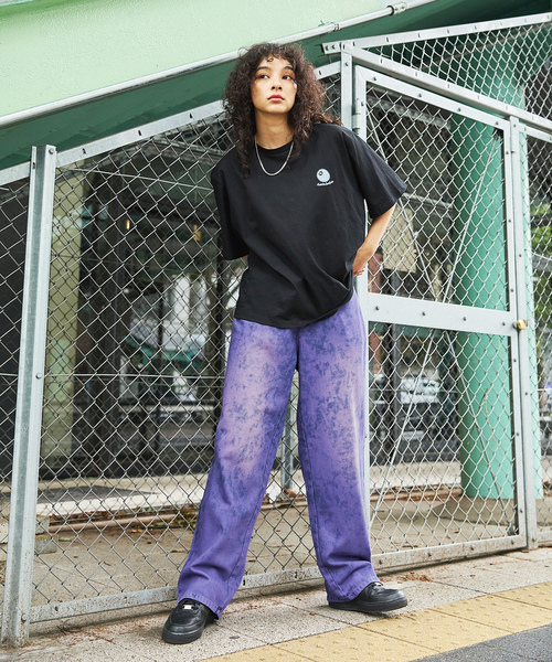 「MSG」 加工デニムパンツ M ブルー メンズ