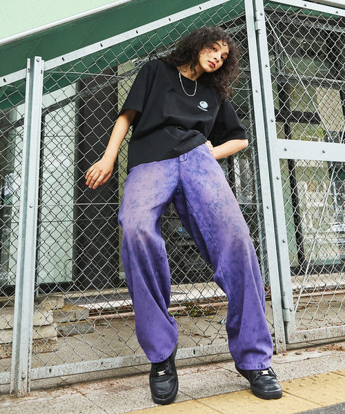「MSG」 加工デニムパンツ M ブルー メンズ