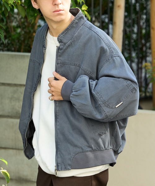 ALL RUNS ブルゾン アウター MA-1型 ジップアップブルゾン メンズ