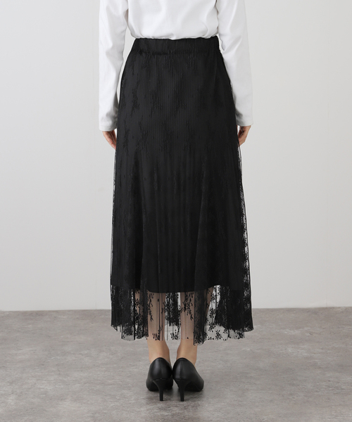 IENA（イエナ） スカート 「追加」トリミングレーススカート