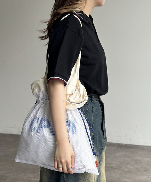 「CPCM」 「U.S.POLO ASSN.」半袖ポロシャツ MEDIUM ベージュ レディース_画像6