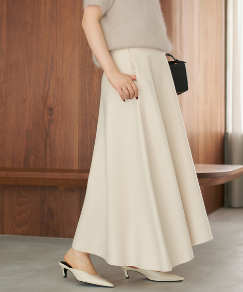 plage（プラージュ） スカート メルトンフレア スカート : ZOZOTOWN