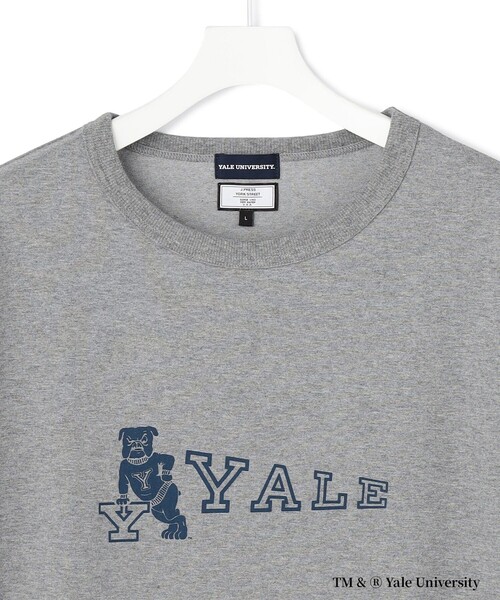 J.PRESS YORK STREET tシャツ 「YALE別注」「UNISEX」カレッジロゴ T 